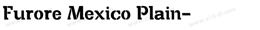 Furore Mexico Plain字体转换